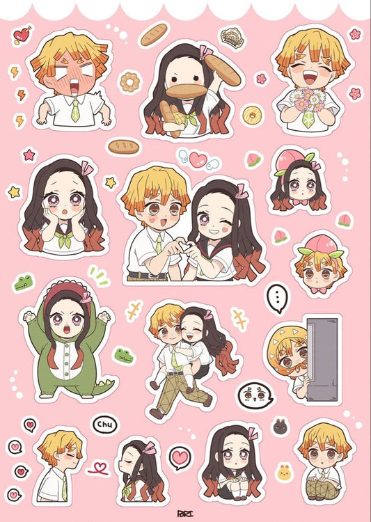 Anime Demon slayer nezuko tanjiro Sticker  3