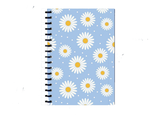Notebook Daisy Pattern with Polka Dots 100