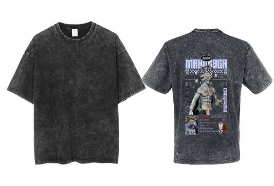 MAHORAAGA Back text One Size t- shirt Washed Back 77