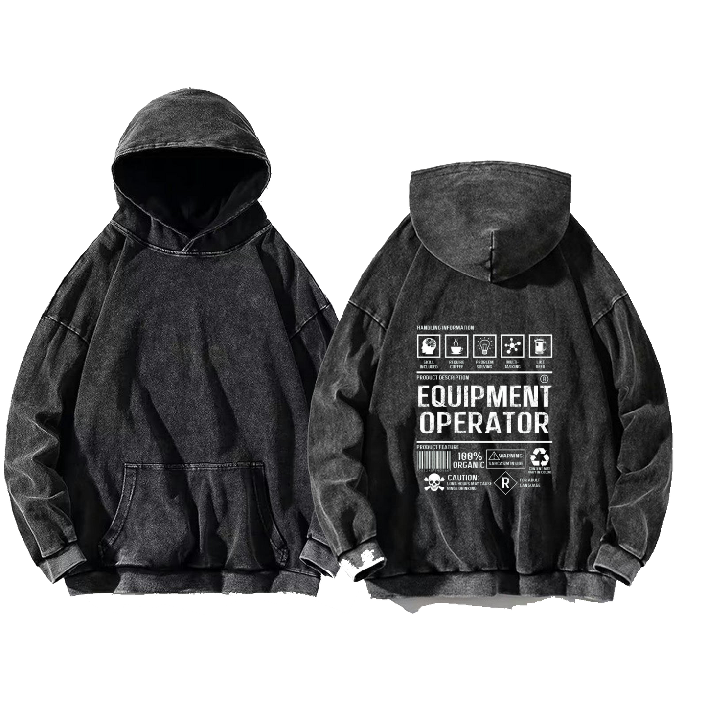 DENTIST oversize hoodie Washed back 100