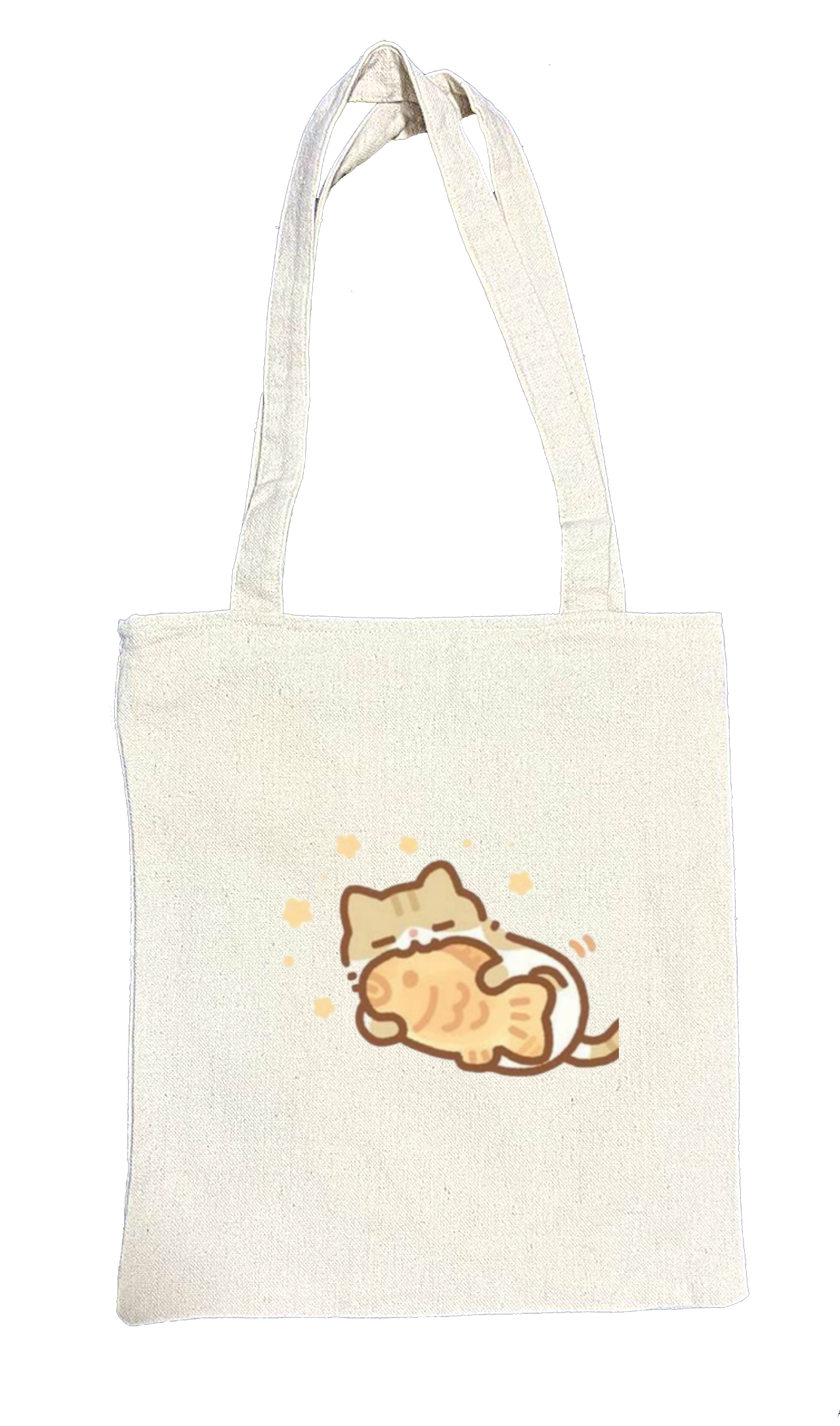cat tote bag White 101