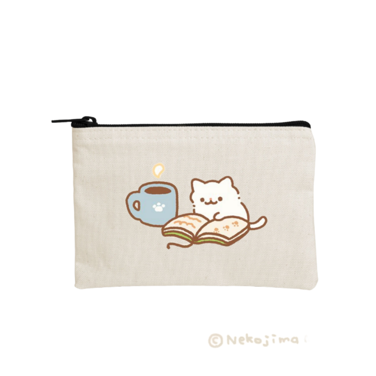 cat wallet pencil case Beige 101