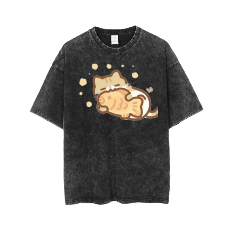cat One Size t- shirt  Washed 101