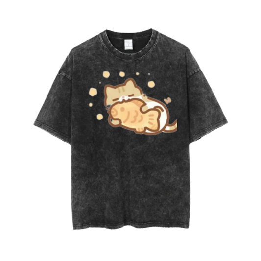 cat One Size t- shirt  Washed 101