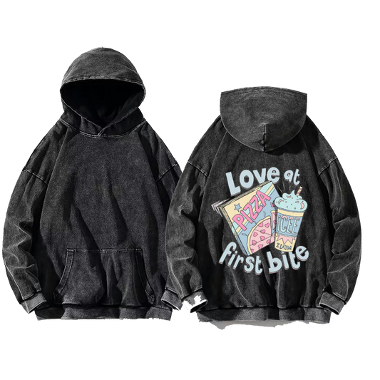 SHINE BRIGHT One Size hoodie Washed Back 83