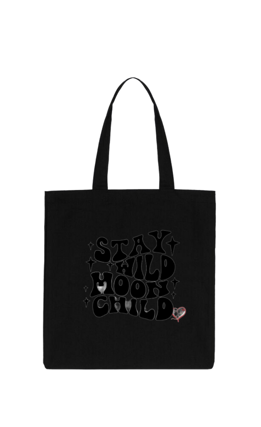 STAY MOON CHILD tote bag Black 101