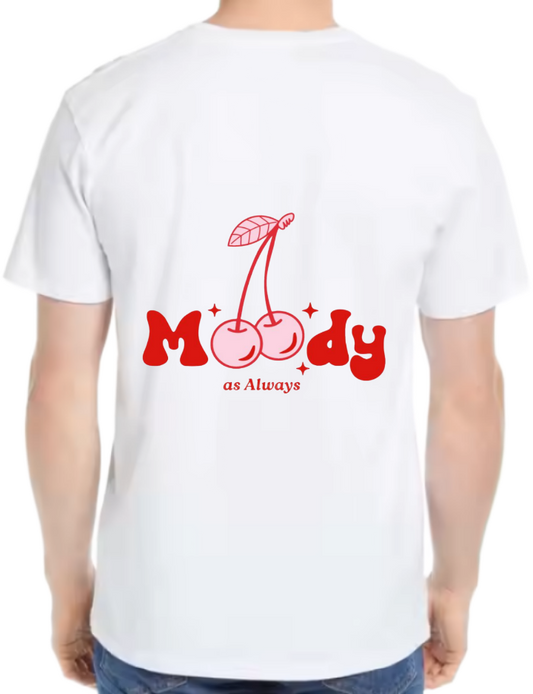 Moody t- shirt One Size White back 102