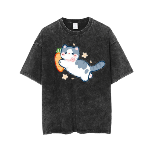 cat One Size t- shirt  Washed 102