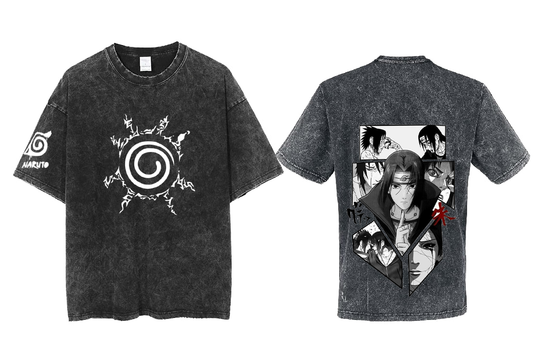 Naruto Shippuden t- shirt One Size Washed Back 102