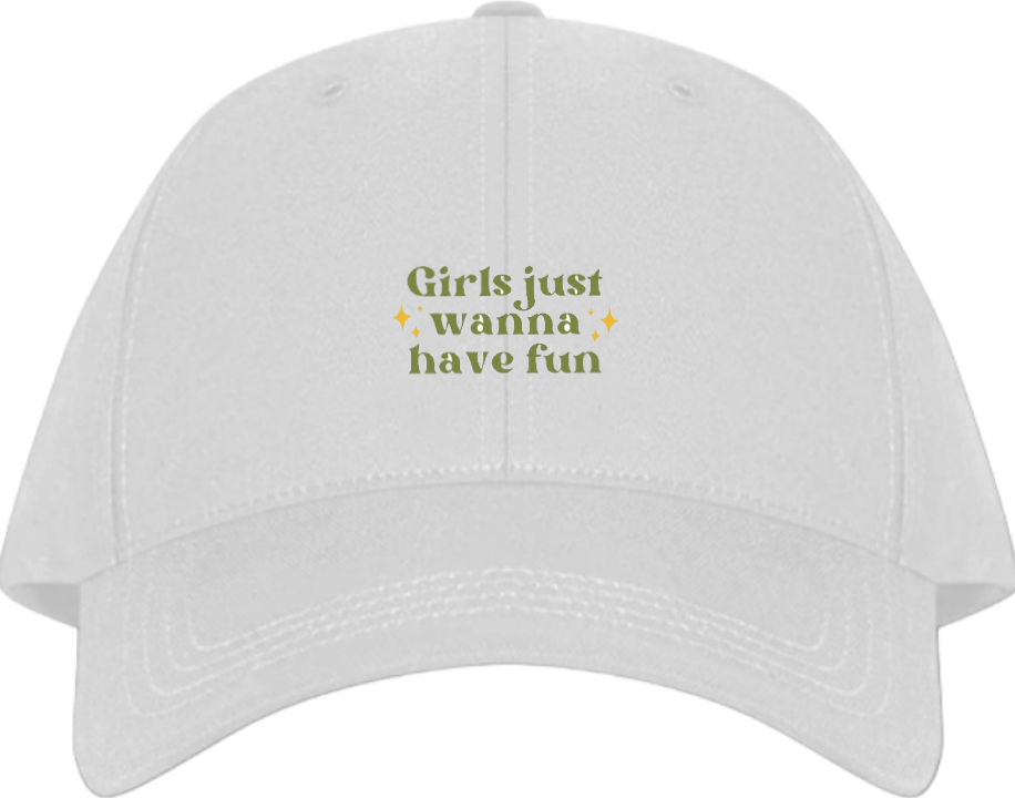 Girls just wanna have fun Baseball cap White 98