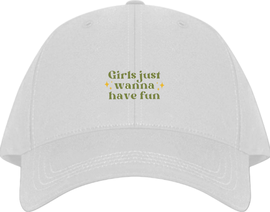 Girls just wanna have fun Baseball cap White 98