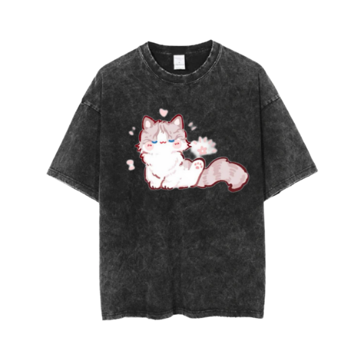 cat One Size t- shirt  Washed 103