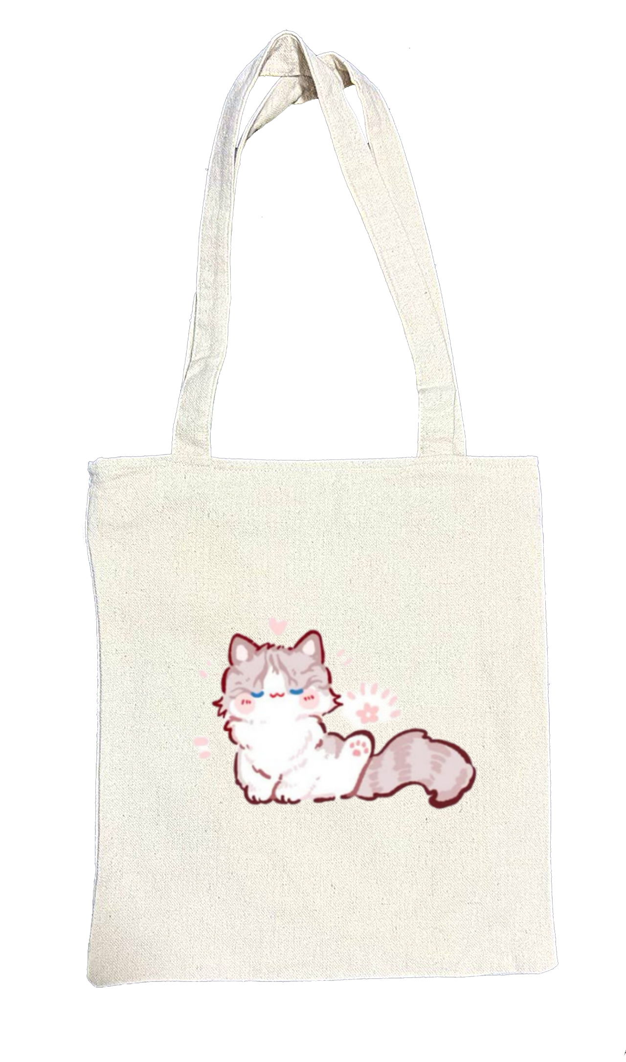 cat tote bag White 103