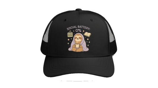 Baseball cap Black SOCIAL BATTERY: 0% 149