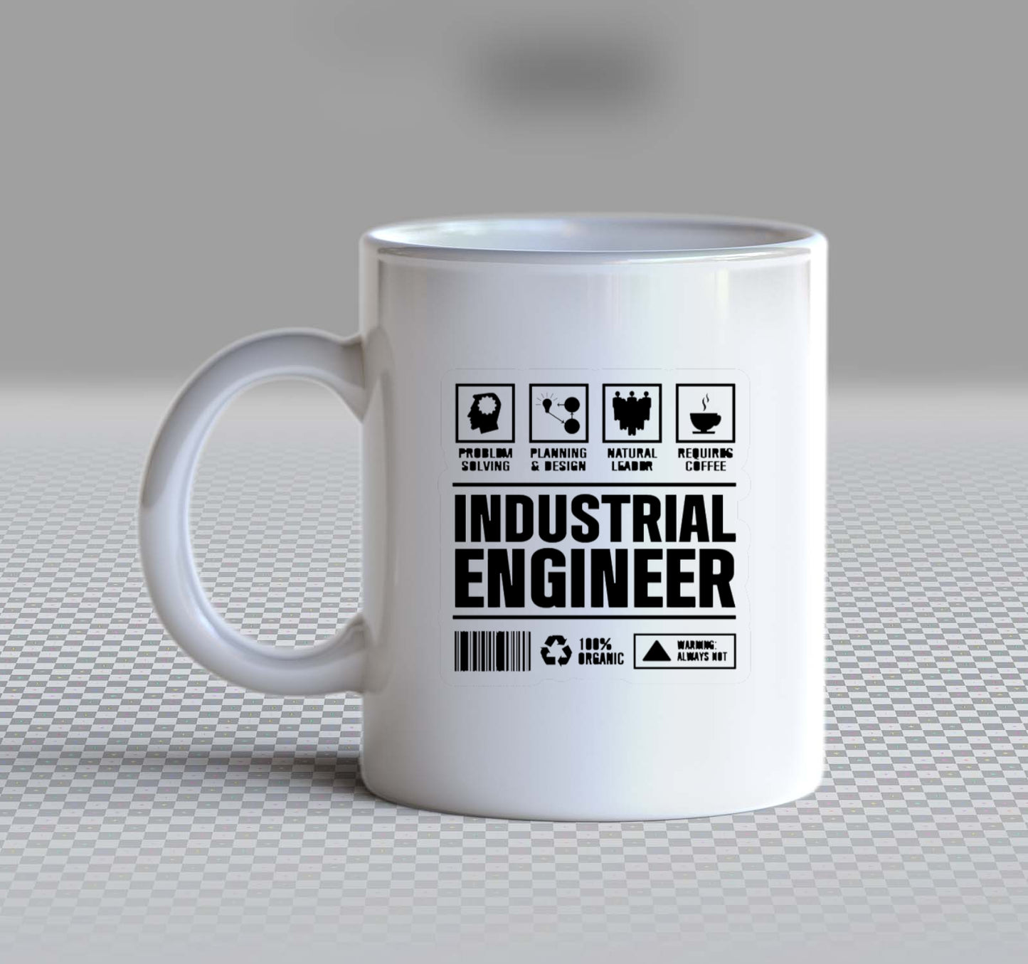 INDUSTRIAL ENGINEER Back text Mug 103