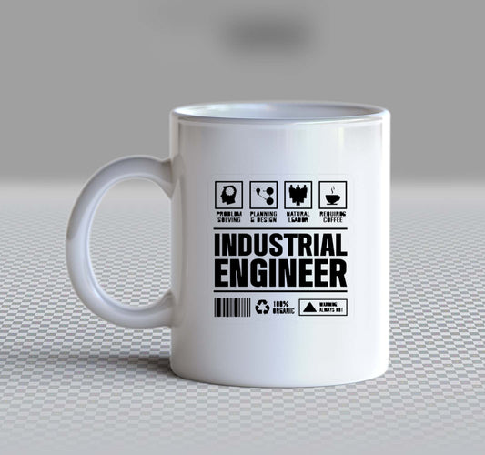 INDUSTRIAL ENGINEER Back text Mug 103