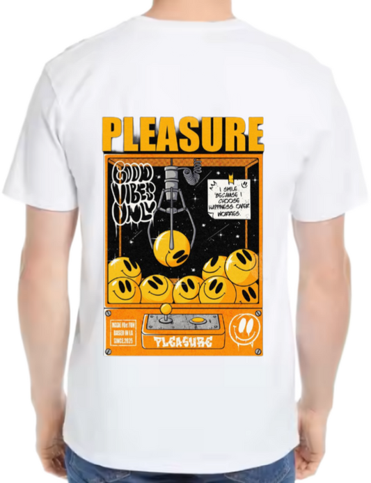 PLEASURE t- shirt One Size White back 104