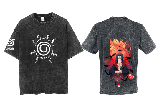 Naruto Shippuden t- shirt One Size Washed Back 104
