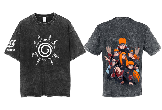 Naruto Shippuden t- shirt One Size Washed Back 105