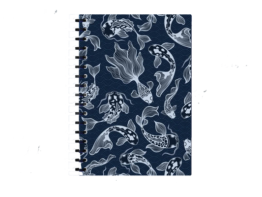 Koi Fish Pattern Notebook A5 105