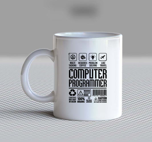 COMPUTER PROGRAMMER Back text Mug 105
