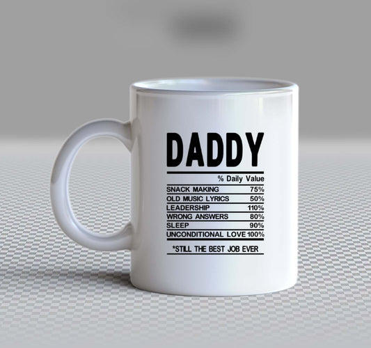 DADDY Back text Mug 107