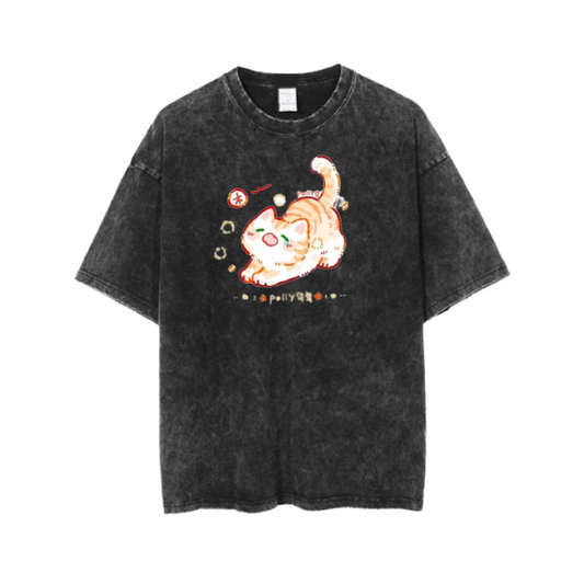 cat One Size t- shirt  Washed 107