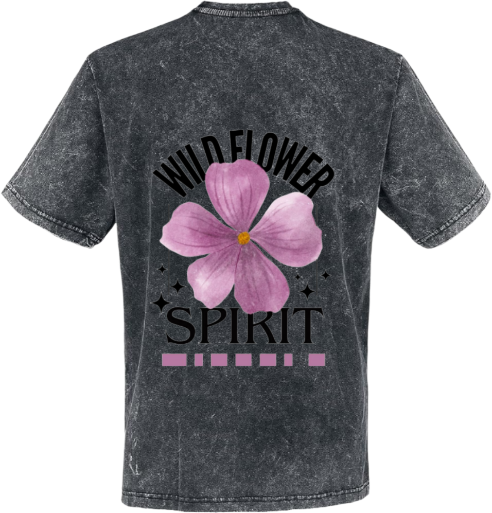 Wild Flower Spirit t- shirt One Size Washed Back 108