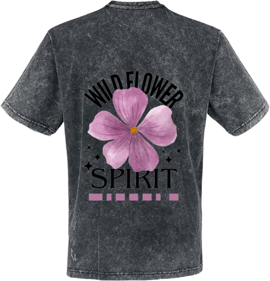 Wild Flower Spirit t- shirt One Size Washed Back 108