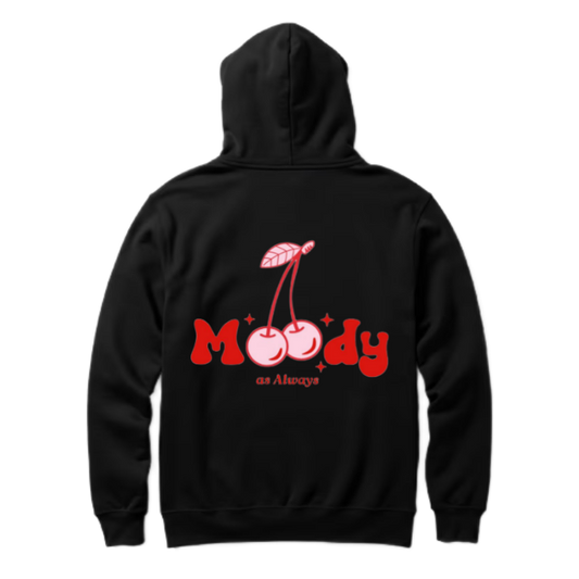 Moody One Size hoodie Black Back 108