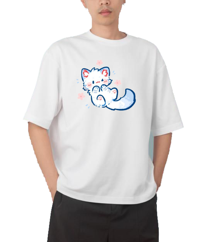 cat One Size t- shirt White 108