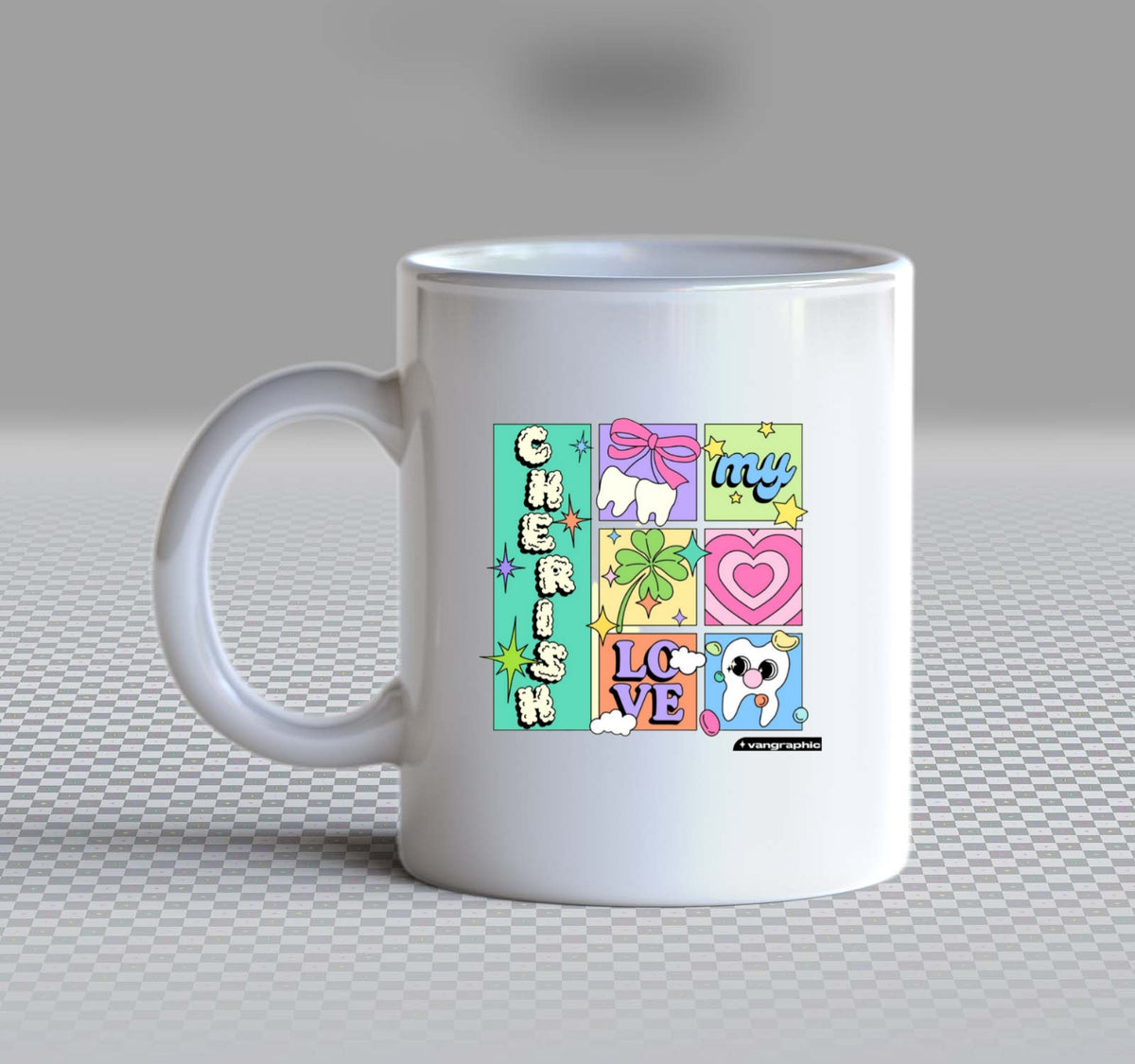 CHERISH MY LOVE Mug White  185