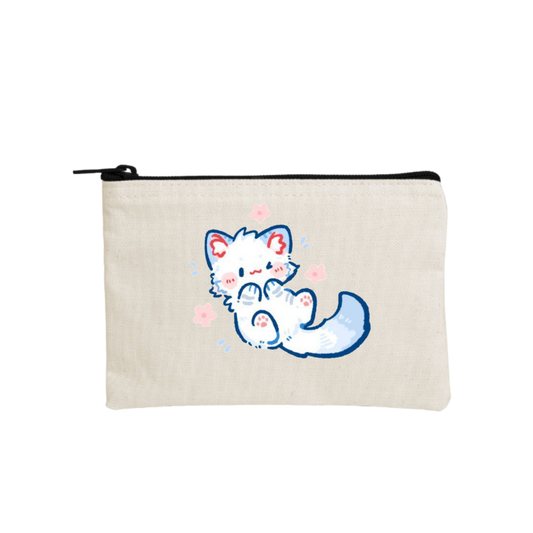 cat wallet pencil case Beige 109
