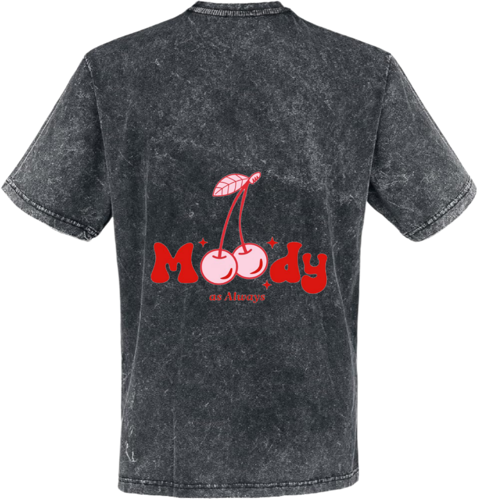 Moody t- shirt One Size Washed Back 109