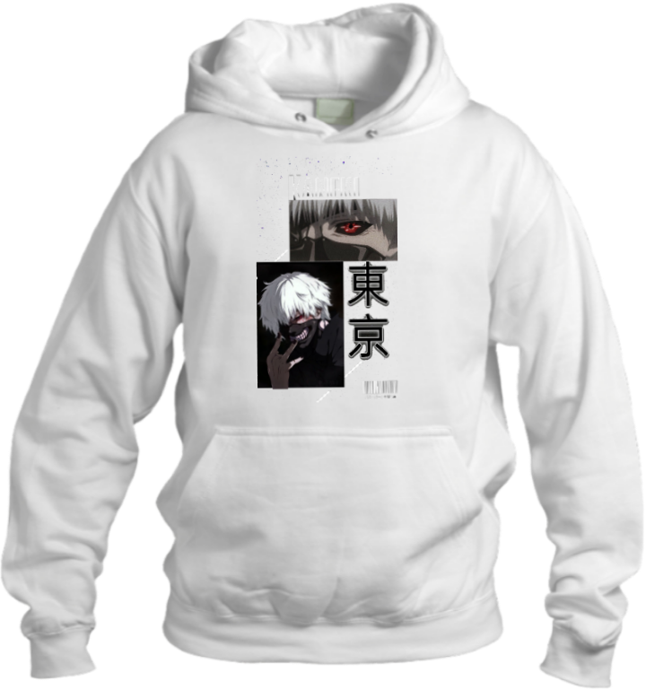okyo Ghoul One Size hoodie White 10