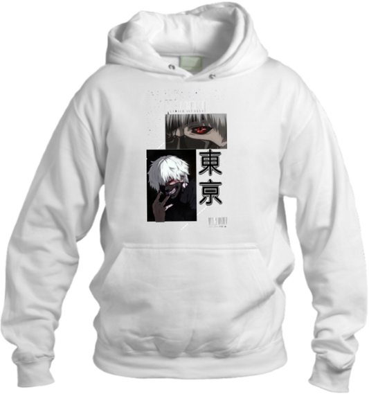 okyo Ghoul One Size hoodie White 10