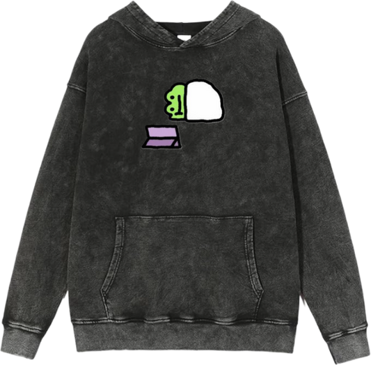 Frog Oversize Hoodie Washed 10