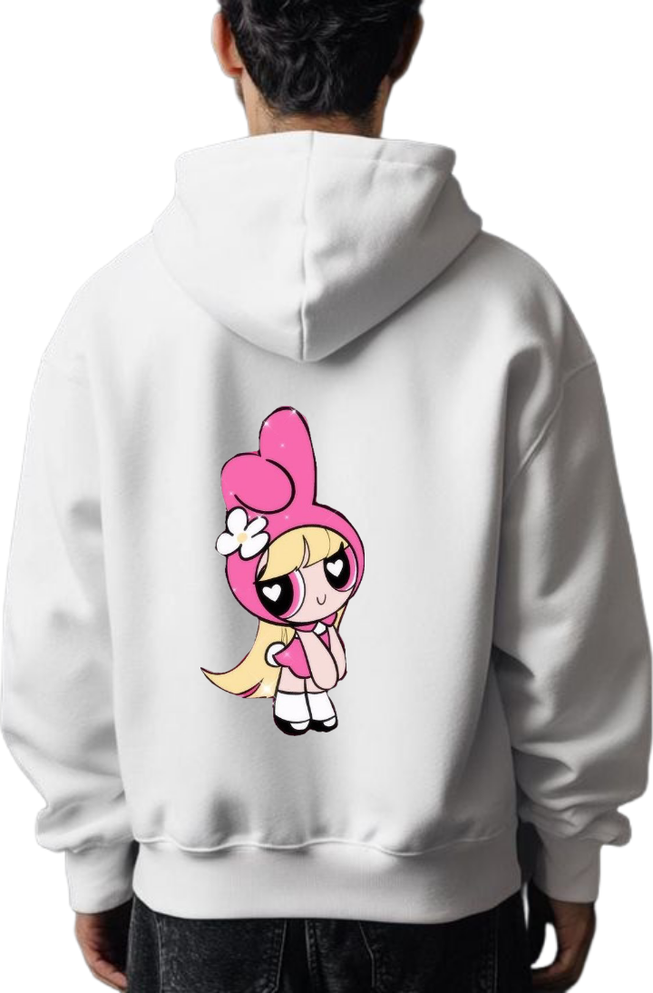 The Powerpuff Girls One Size hoodie White Back 10