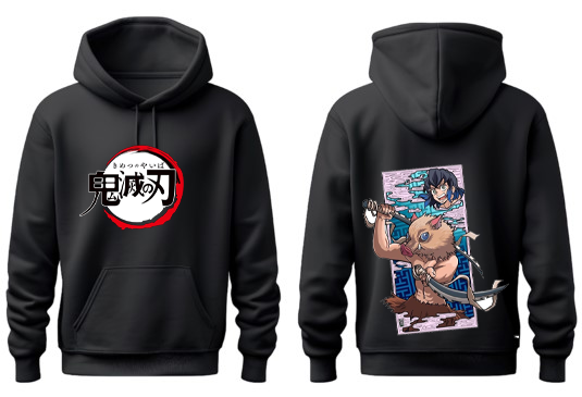 Anime Demon slayer nezuko tanjiro Oversize Hoodie Black 10