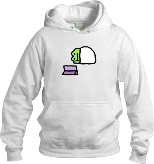 Frog Oversize Hoodie White 10