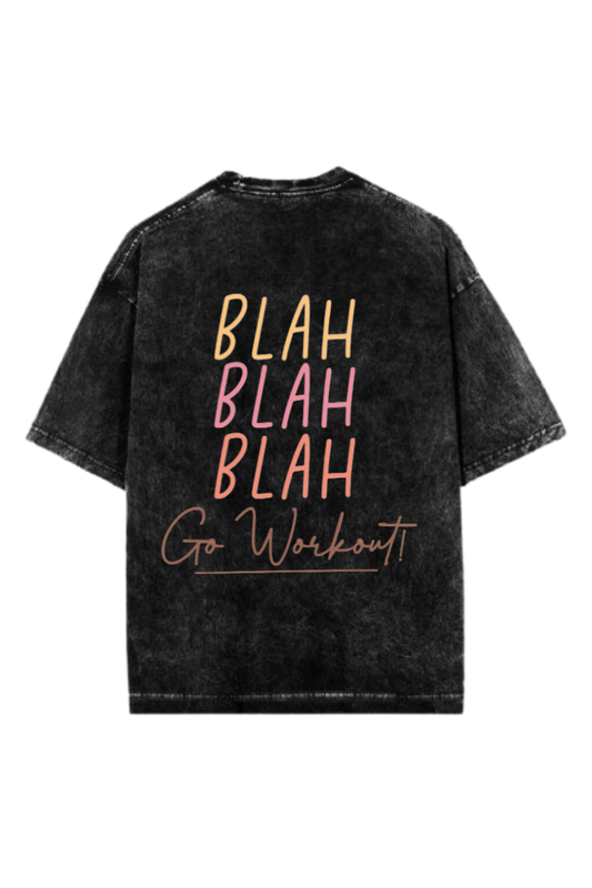 workout gym pilates One Size t- shirt Washed Back 10