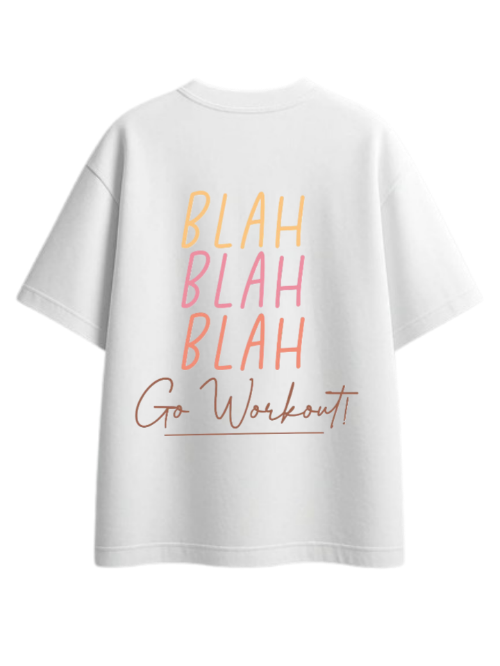 workout gym pilates One Size t- shirt White Back 10