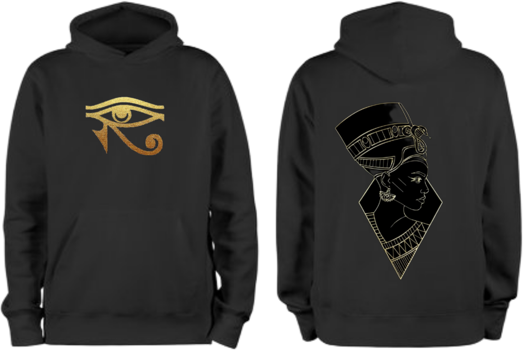 Egypt Over Size hoodie Black Back 10