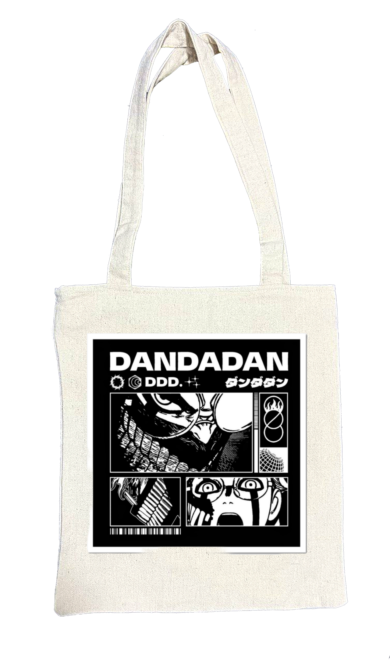 Dandadan tote bag beige 10