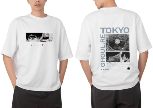 Tokyo ghoul t- shirt One Size White Back 10