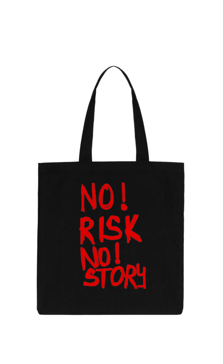 NO! RISK NOOPY STORY tote bag Black 10