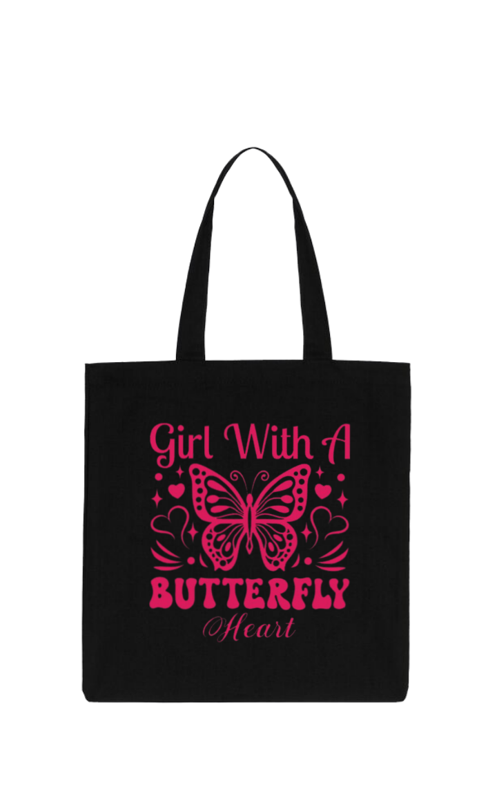 butterflies tote bag Black 10
