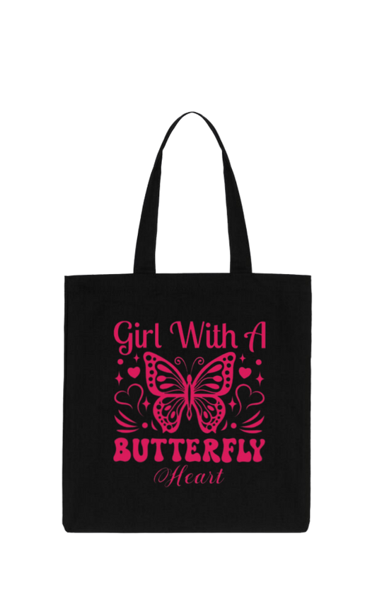 butterflies tote bag Black 10