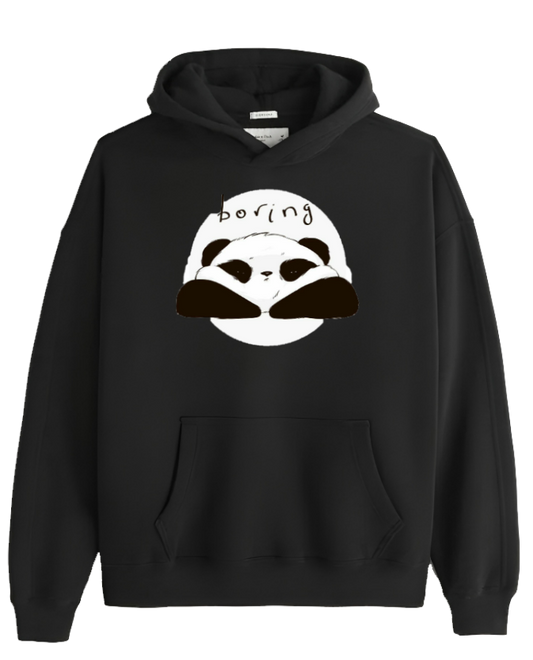 PANDA Oversize Hoodie Black 10