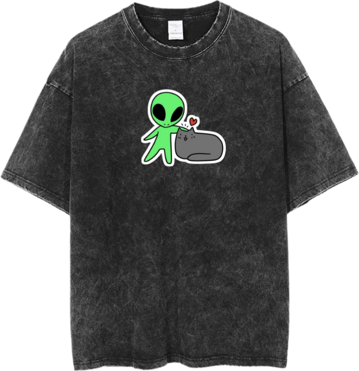 aliens One Size t- shirt Washed 10
